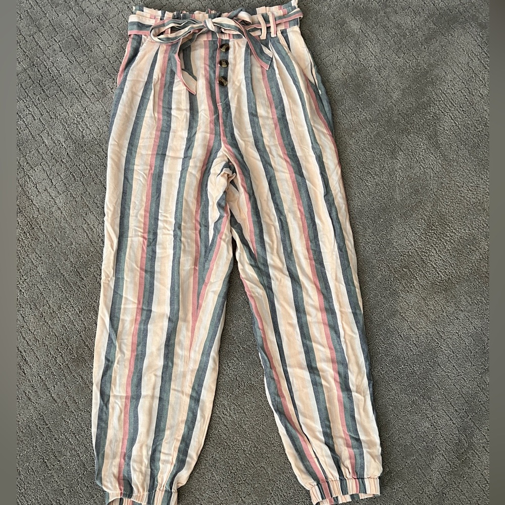 Striped dress pants